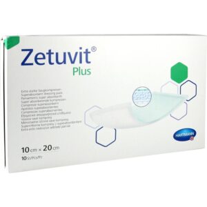 ZETUVIT Plus extrastarke Saugkompr.steril 10x20 cm