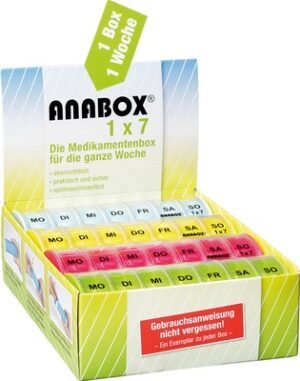 ANABOX 1x7 bunt Deckel klar