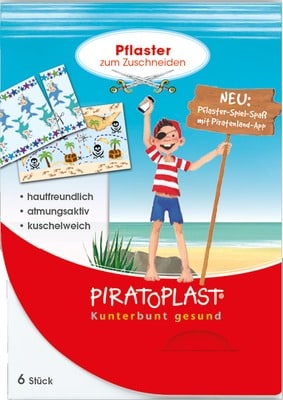 PIRATOPLAST Jungen Pflasterzuschnitt 6x10 cm