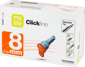 MYLIFE Clickfine Pen-Nadeln 8 mm 31 G