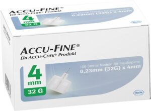 ACCU FINE sterile Nadeln f.Insulinpens 4 mm 32 G