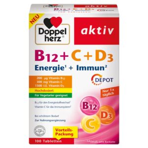 Doppelherz aktiv B12 + C+ D3 Energie + Immun