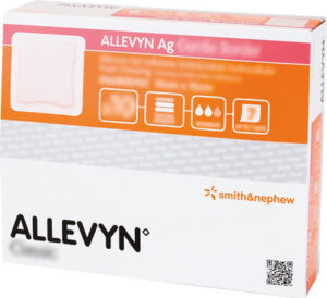 ALLEVYN Ag Gentle Border 10x10 cm Wundverband