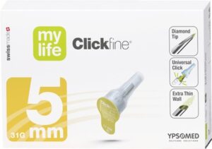 MYLIFE Clickfine Pen-Nadeln 5 mm 31 G