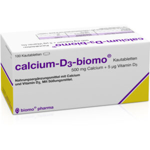 CALCIUM D3 biomo Kautabletten 500+D