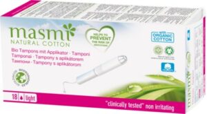 masmi Bio Tampons light mini mit Applikator 100% Baumwolle