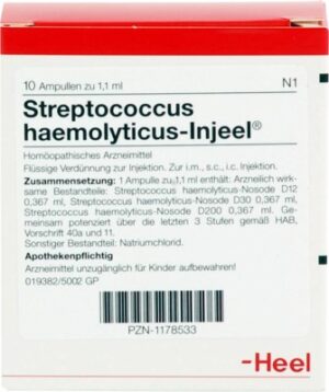 STREPTOCOCCUS HAEMOLYTICUS Injeel Ampullen