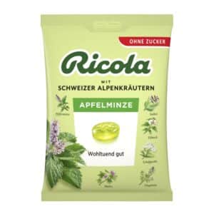 Ricola Apfelminze Schweizer Kräuterbonbon zuckerfrei