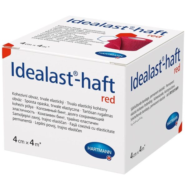 IDEALAST-haft color Binde 4 cmx4 m rot