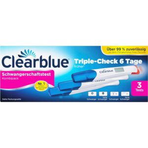 Clearblue Schwangerschaftstest Triple-Check Ultra Frühtest