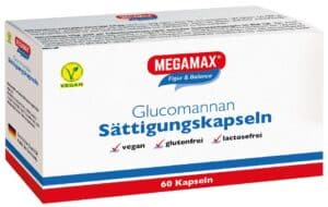 MEGAMAX Sättigungskapseln Glucomannan