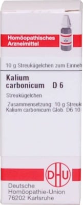 KALIUM CARBONICUM D 6 Globuli