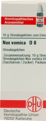 NUX VOMICA D 8 Globuli