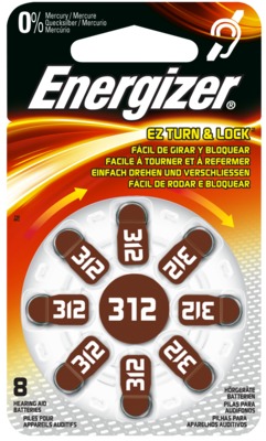 ENERGIZER Hörgerätebatterie 312