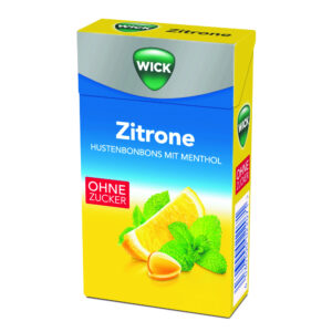 WICK Husten Bonbons  ZITRONE & NATÜRLICHES MENTHOL  ohne Zucker