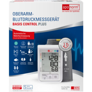 aponorm Blutdruckmessgerät Oberarm BASIS CONTROL PLUS