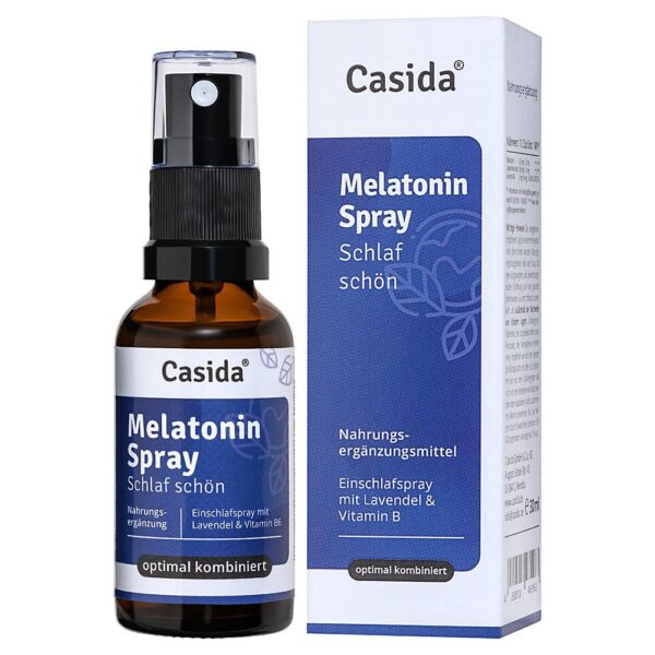 Casida Melatonin Spray Schlaf schön