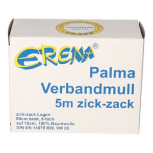 PALMA Verbandmull 80 cm 5 m zickzack Lagen