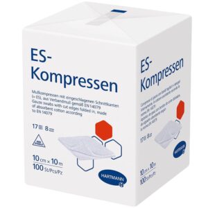 ES-KOMPRESSEN unsteril 10x10 cm 8fach