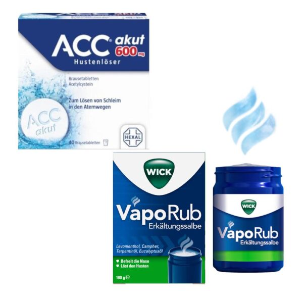 ACC akut + Wick Vaporub Set