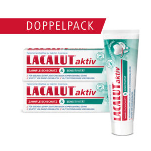 LACALUT aktiv Zahnfleischschutz & Sensitivität Zahncreme Doppelpack