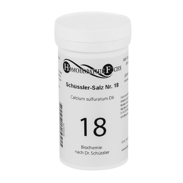 HOMOEOPATHIEFUCHS Schüssler-Salz Nummer 18 Calcium sulfuratum D6 Biochemie