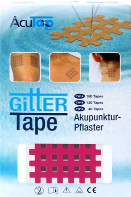 GITTER Tape AcuTop Akupunkturpflaster 5x6 cm pink
