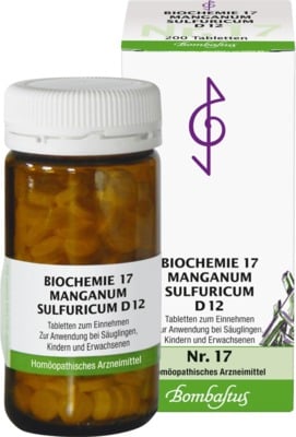 BIOCHEMIE 17 Manganum sulfuricum D 12 Tabletten