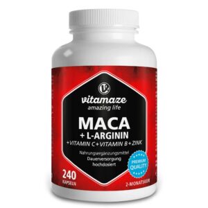 vitamaze MACA 4:1 HOCHDOSIERT + L-Arginin