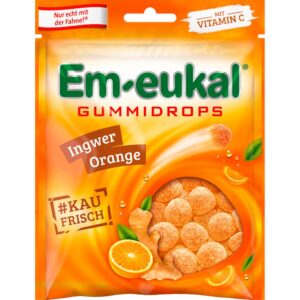 Em-eukal Gummidrops INGWER-ORANGE zuckerhaltig