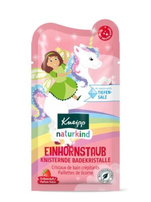 Kneipp naturkind EINHORNSTAUB Badekristalle Erdbeerduft