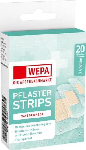 WEPA PFLASTER STRIPS WASSERFEST 3 Größen