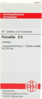 PULSATILLA D 6 Tabletten