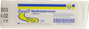 ERENA UNSTERIL Mullkompressen 5x5 cm 8fach