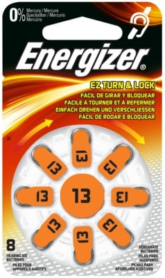 ENERGIZER Hörgerätebatterie 13