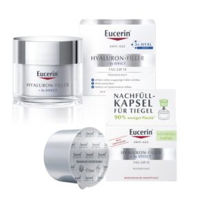 Eucerin Anti-Age Hyaluron-Filler + 3x EFFECT Tag LSF 15 Nachhaltigkeit Refill Bundle