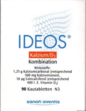 IDEOS Kalzium/D3 500mg/400 I.E.