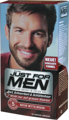 JUST for men Brush in Color Gel mittelbraun