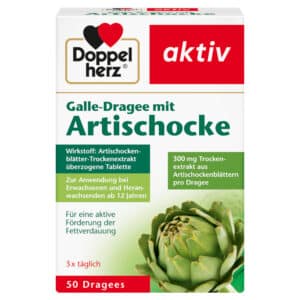 Doppelherz aktiv Galle-Dragee mit Artischocke