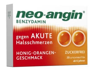 neo-angin HONIG-ORANGEN-GESCHMACK ZUCKERFREI