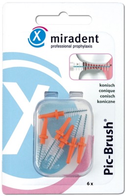 MIRADENT Interdentalbürste PIC-Brush coni orange