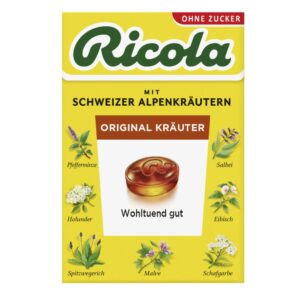 Ricola Kräuter Original Schweizer Kräuterbonbon zuckerfrei