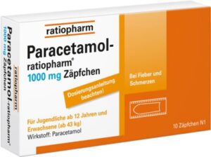 Paracetamol-ratiopharm 1000mg Zäpfchen