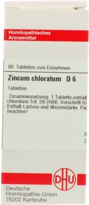 ZINCUM CHLORATUM D 6 Tabletten