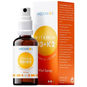 MEDIAKOS Vitamin D3 + K2 2.000 I.E. / 40 ?g Vital Spray