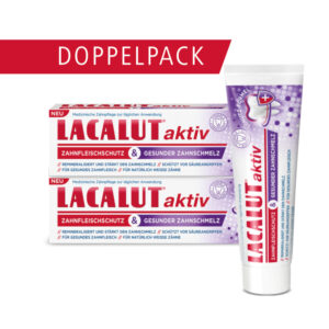 LACALUT aktiv Zahnfleischschutz & Gesunder Zahnschmelz Zahncreme Doppelpack