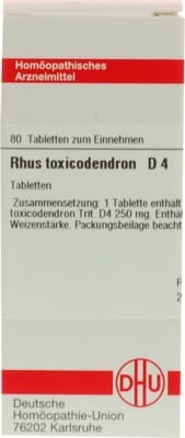 RHUS TOXICODENDRON D 4 Tabletten