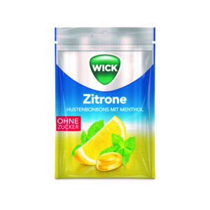 WICK Hustenbonbons ZITRONE& NATÜRLICHES MENTHOL ohne Zucker