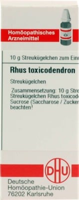 RHUS TOXICODENDRON D 4 Globuli