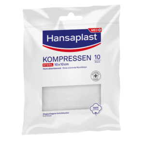 Hansaplast KOMPRESSEN STERIL 10x10 cm
